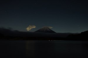 週末天気がよかったので、西湖と精進湖でタイムラプス撮影してきた